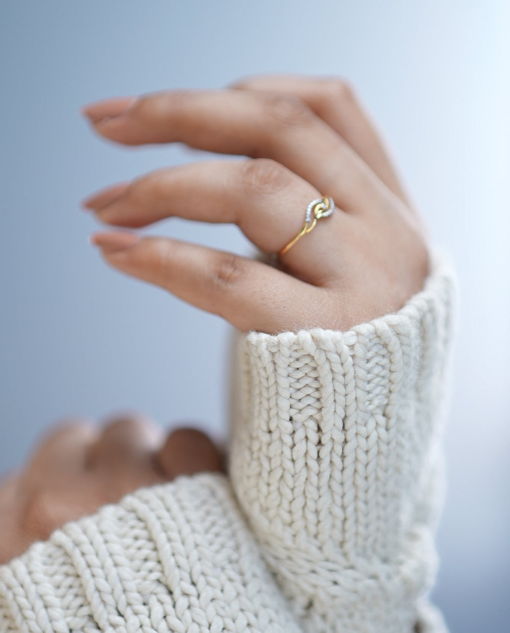 Ladies Elegent Diamond Ring-18K