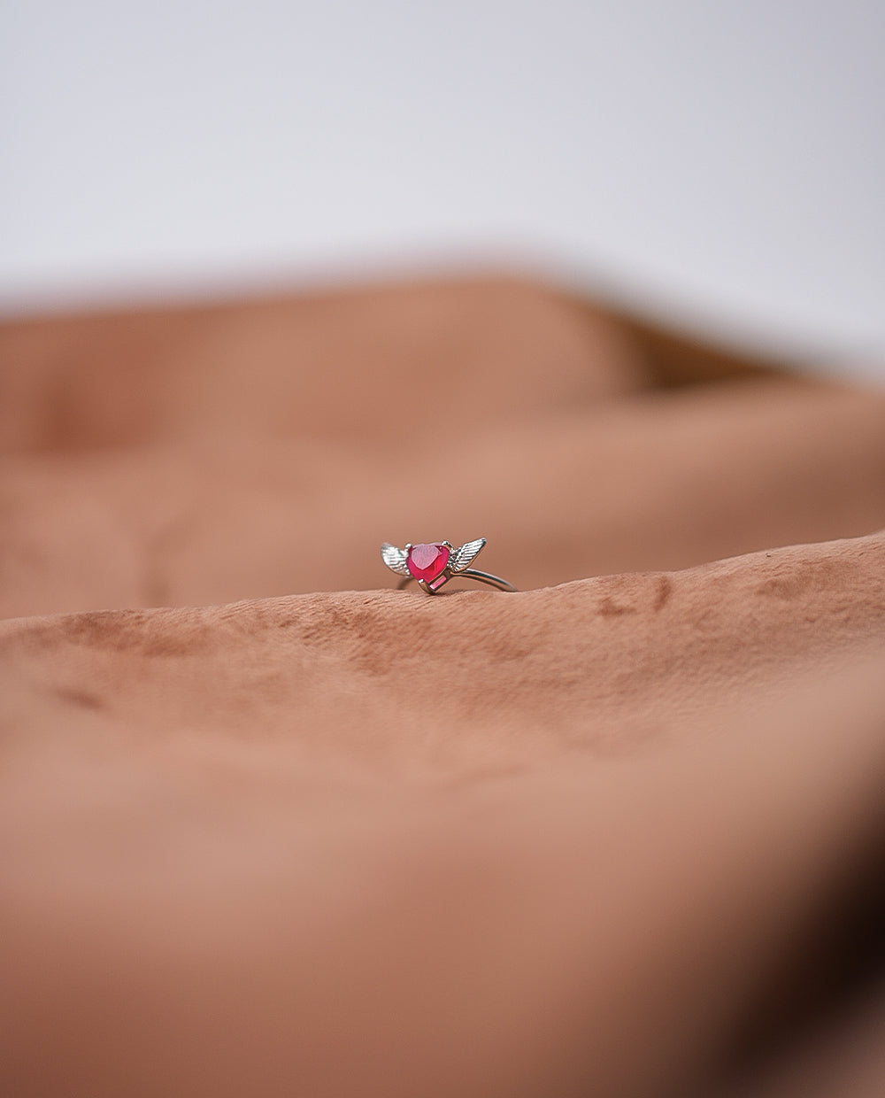 Ladies Silver Angel Ring - 925 Silver