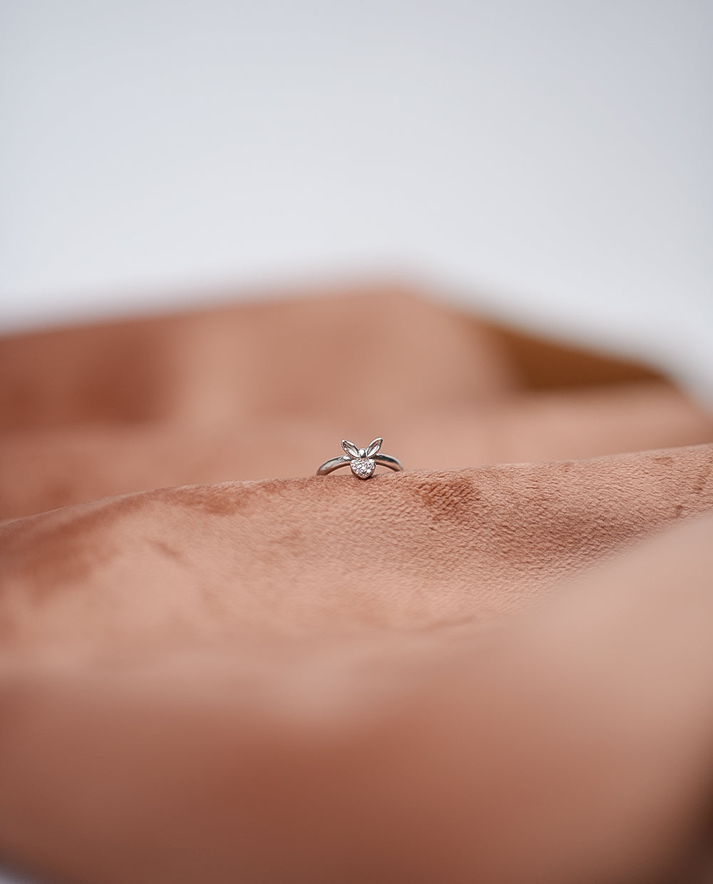 Ladies Silver Rabbit Ring -925 Silver