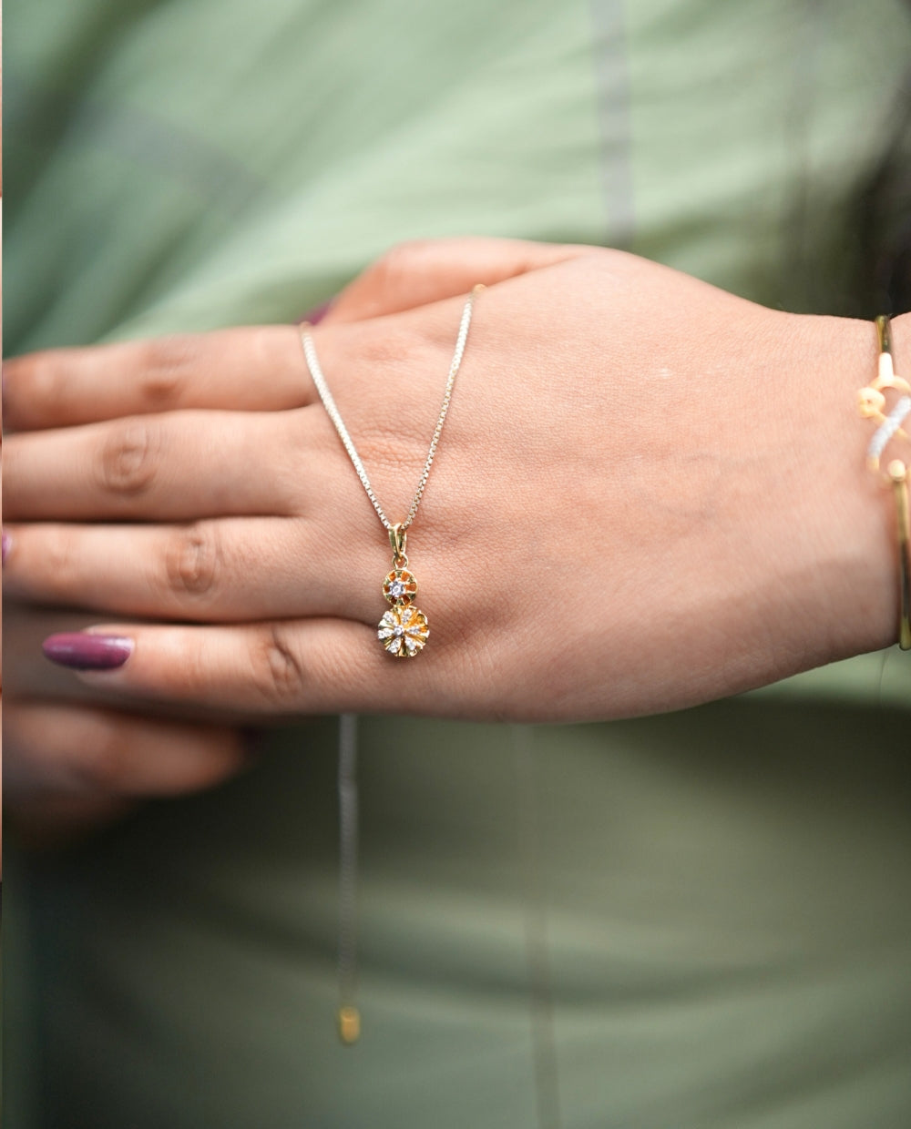 Flower Diamond Pendant