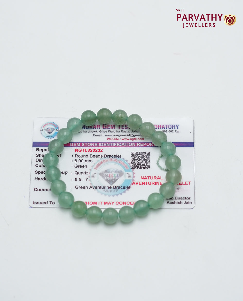 Green Aventurine Crystal Bracelet-Emotional Healing,Confidence