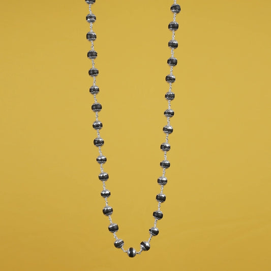 Original silver Karingali Mala (8mm) 63 (BEADS) WITHCUP