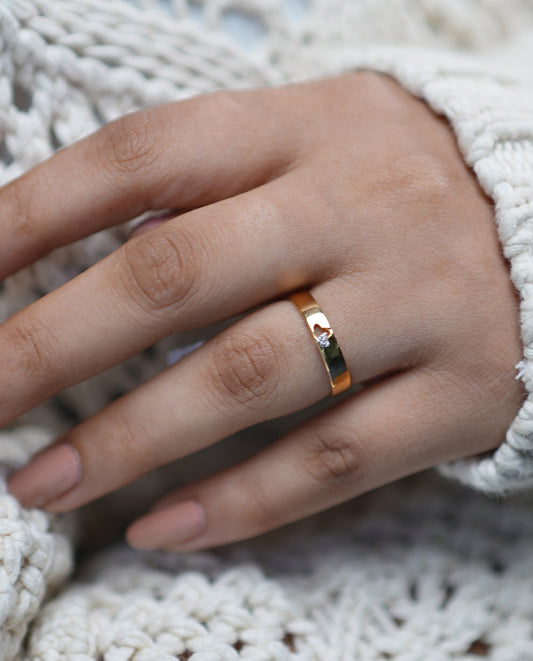 Modern Diamond Ring-18K