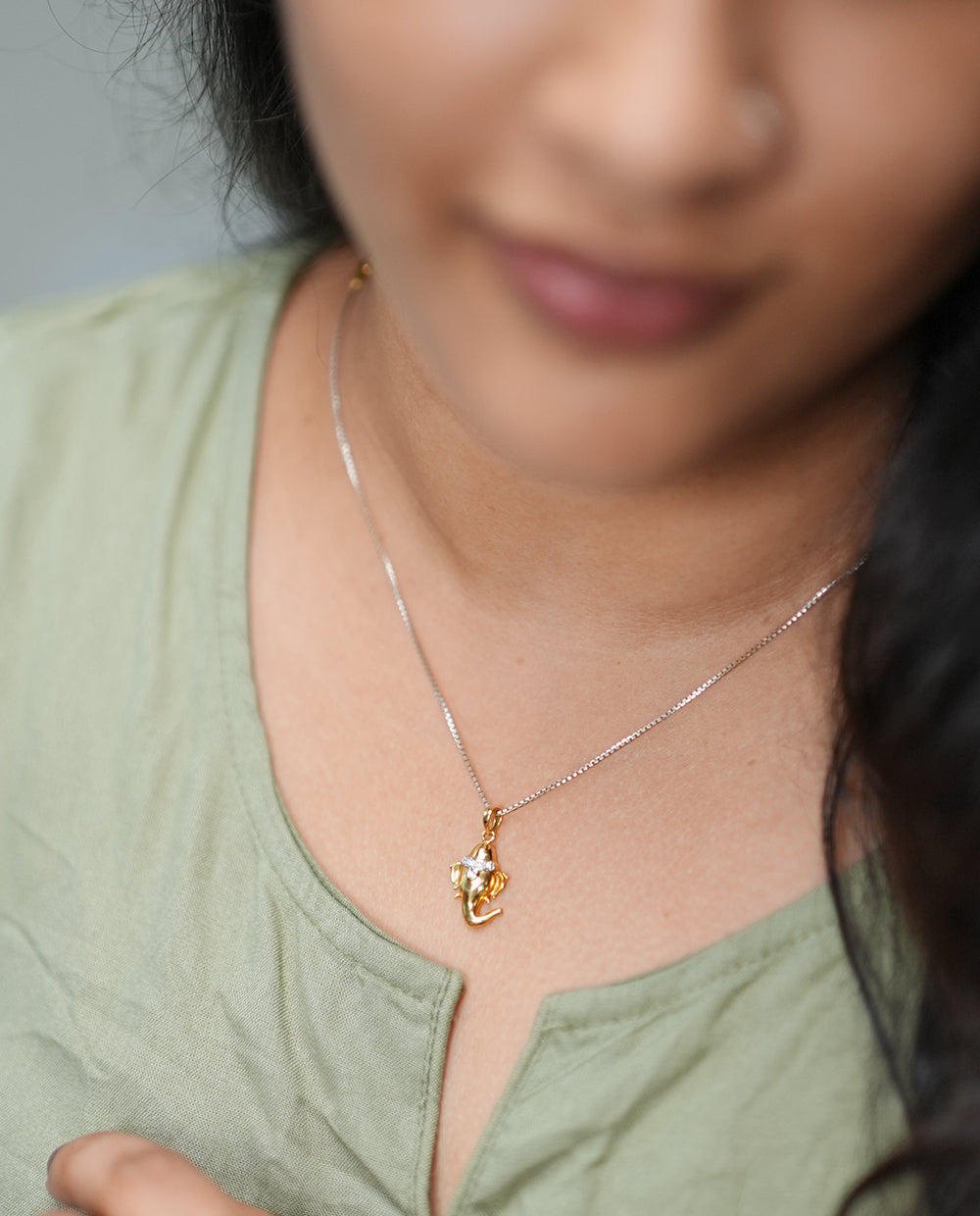 Lord Ganesha Diamond Pendant