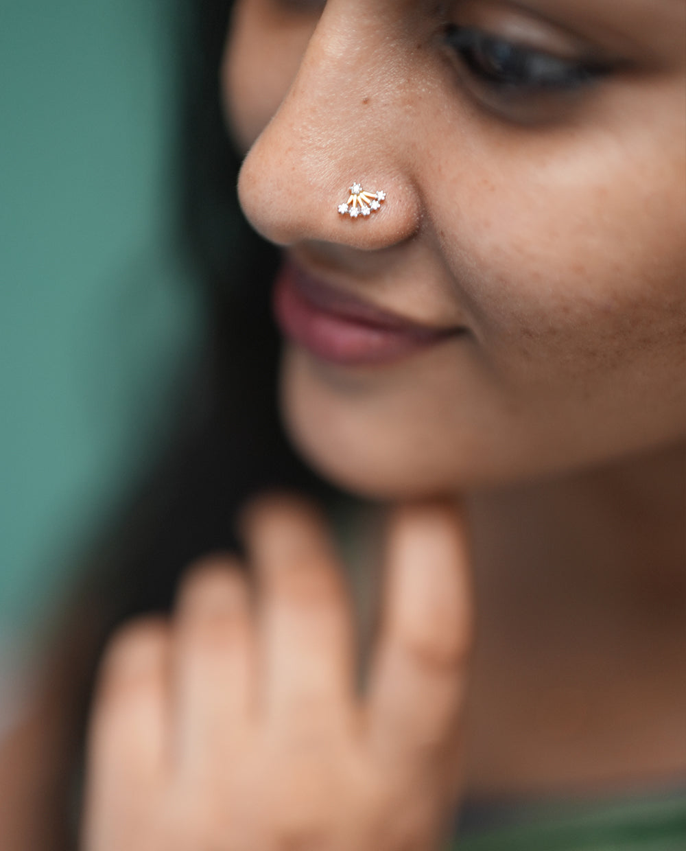 Shinning Diamond Nosepins-18K