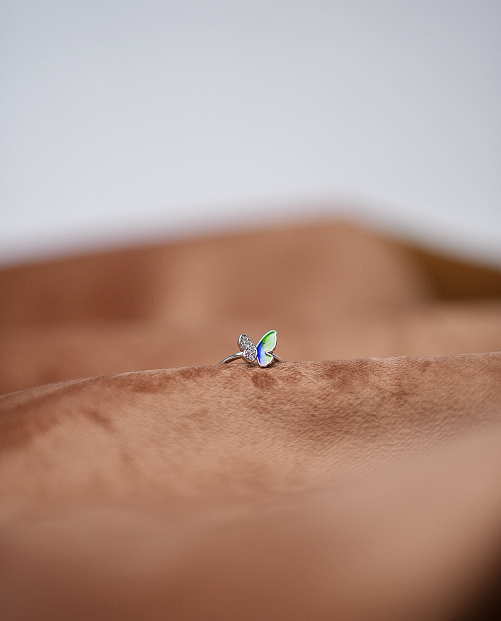 Butterfly Silver Ring For Ladies (Adjustable)