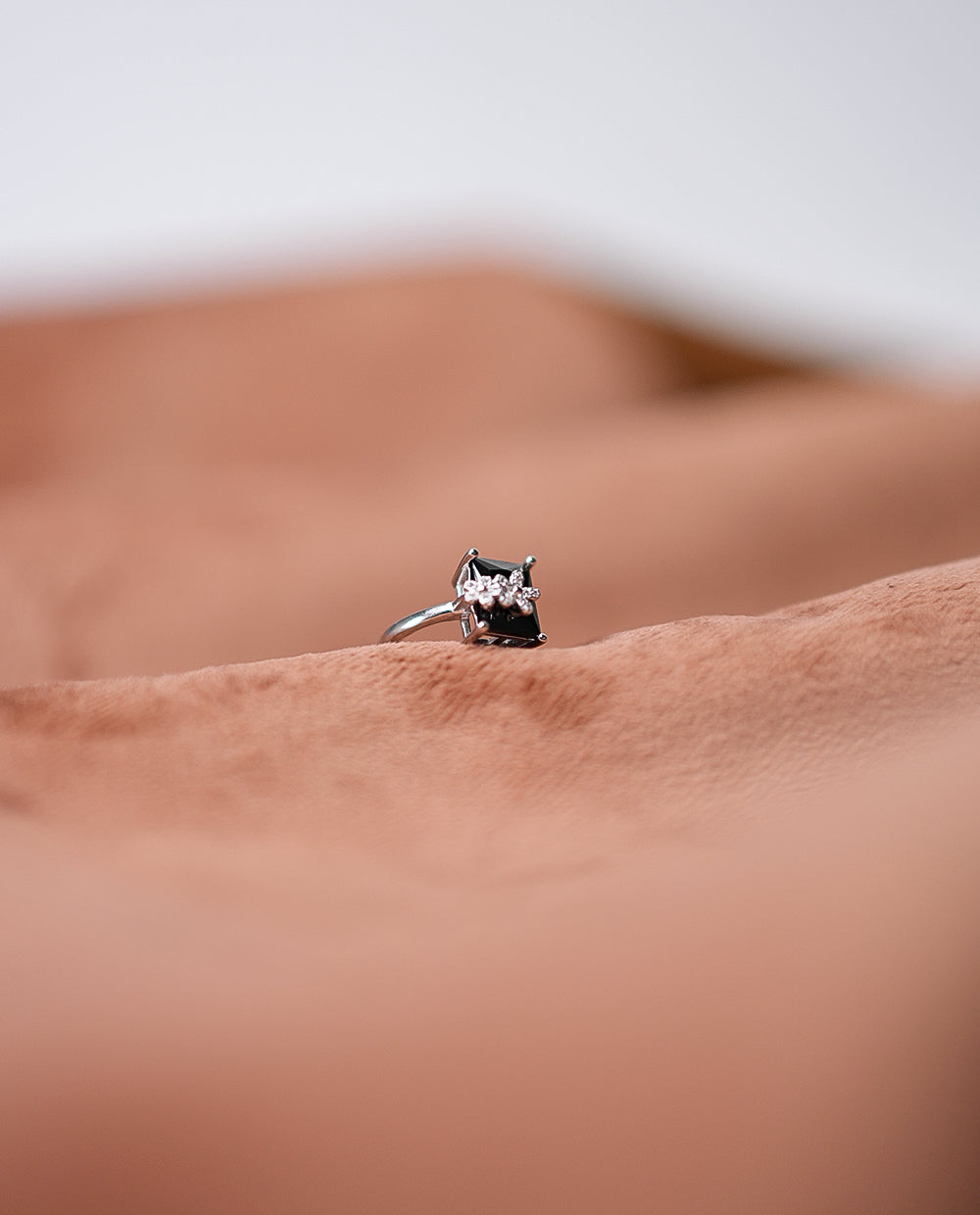 Silver Ladies Princess Cut Ring-925