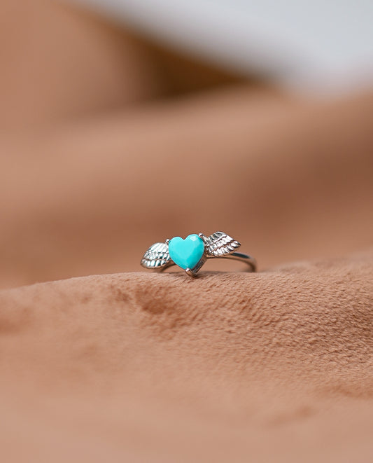 Silver Ladies Angel Ring -925 Silver