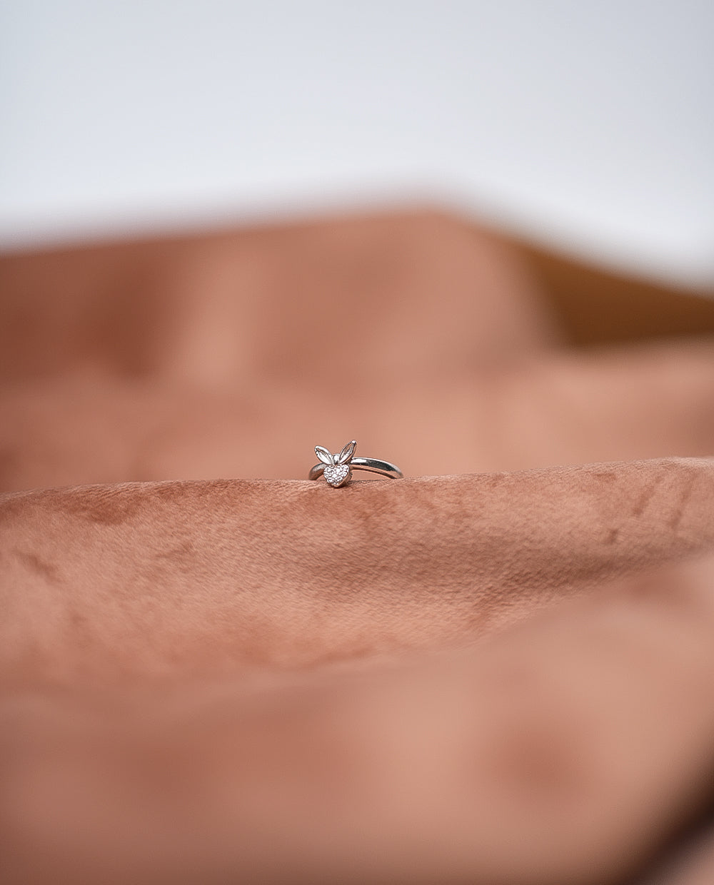 Ladies Silver Rabbit Ring -925 Silver