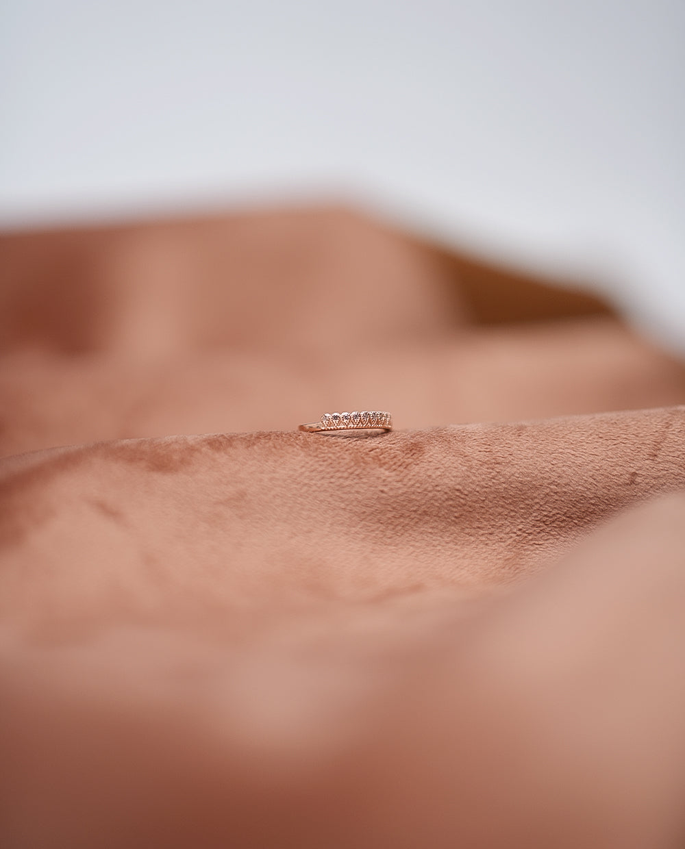 Ladies Rose Silver Ring