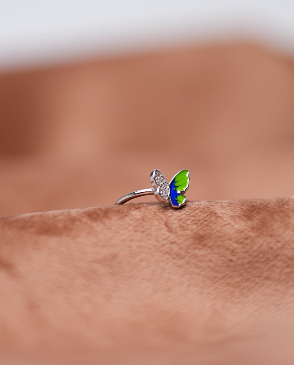Butterfly Silver Ring For Ladies (Adjustable)