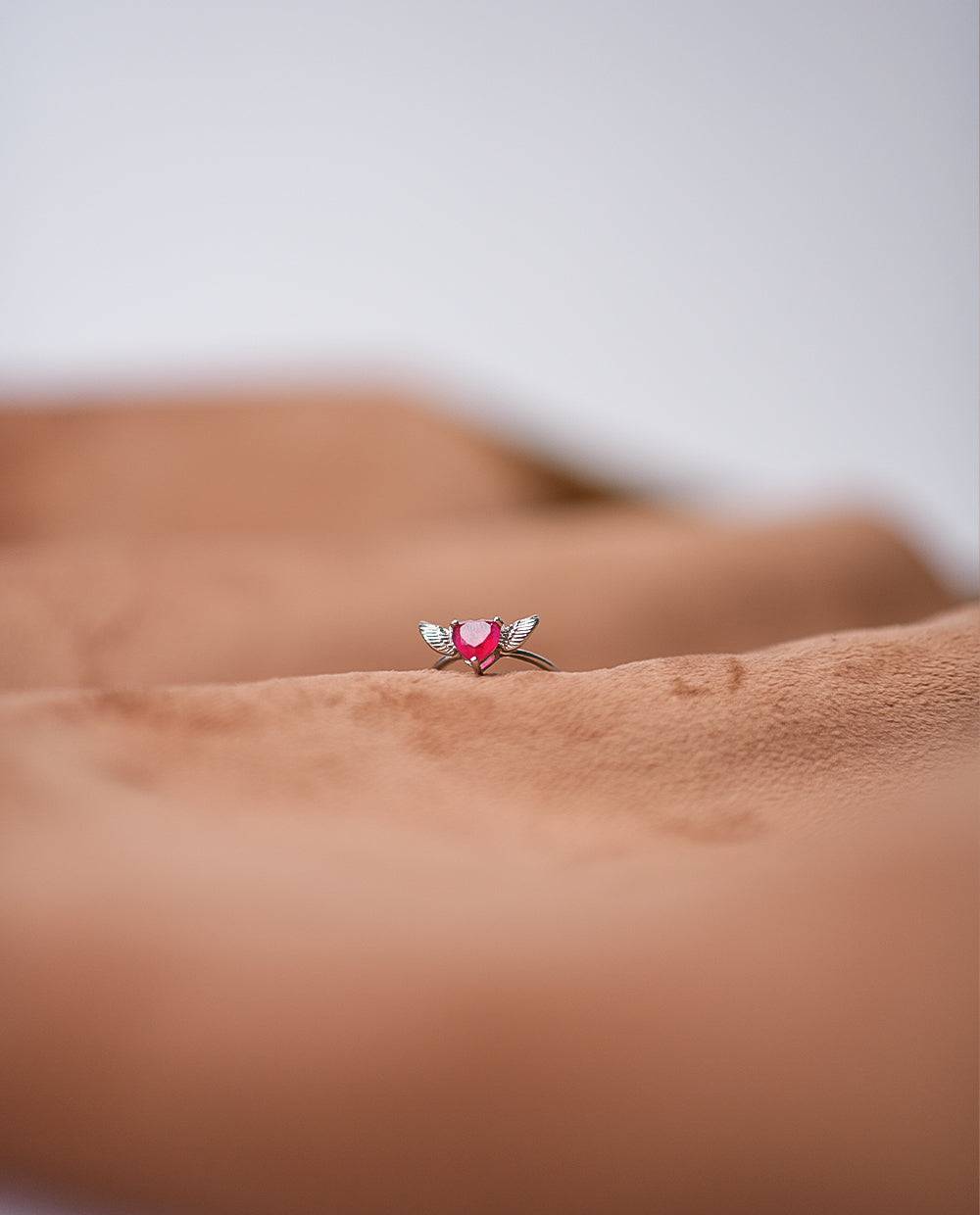 Ladies Silver Angel Ring - 925 Silver