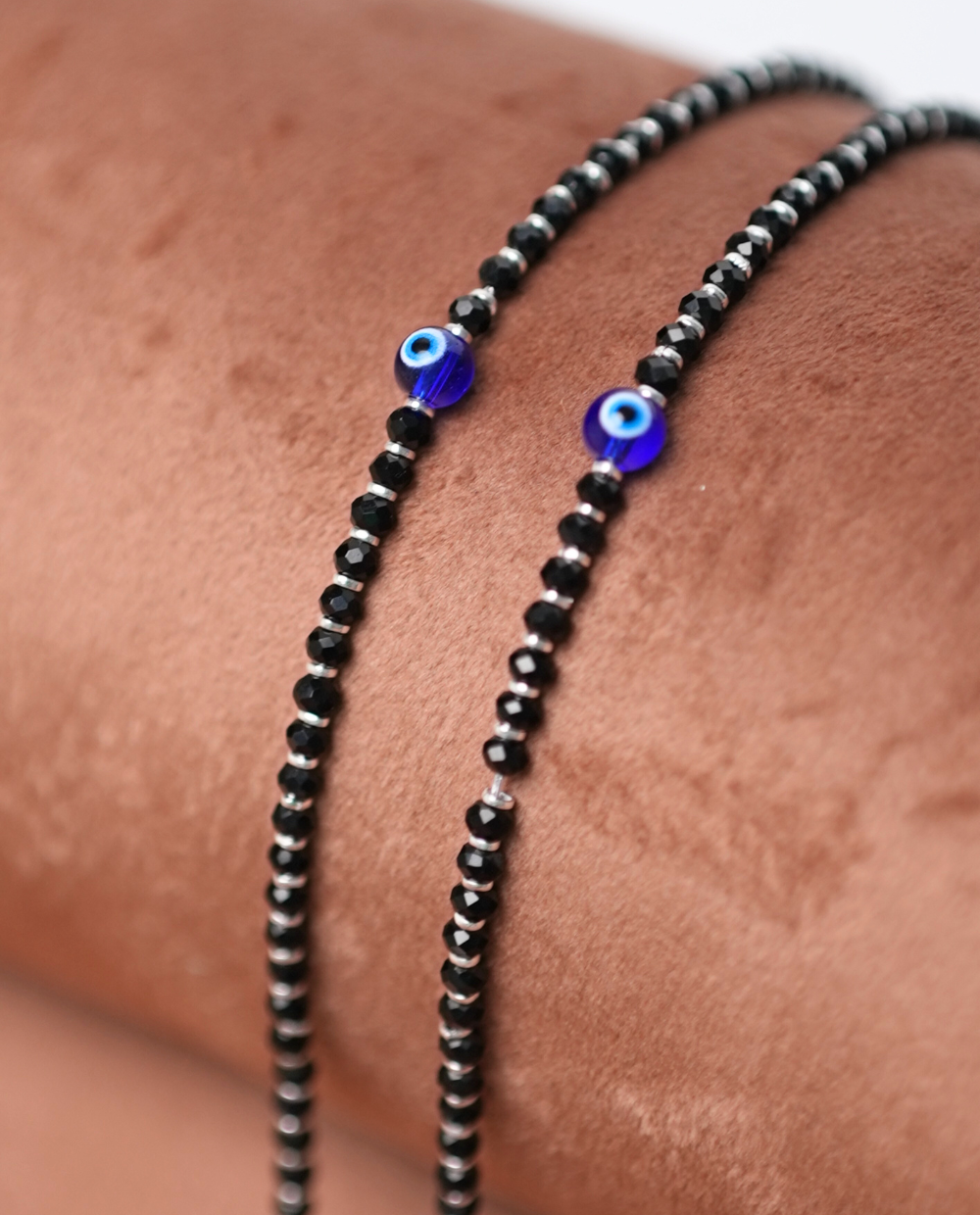 Silver Fancy Evil Eye Anklet
