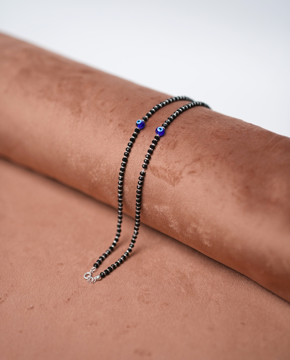 Silver Fancy Evil Eye Anklet