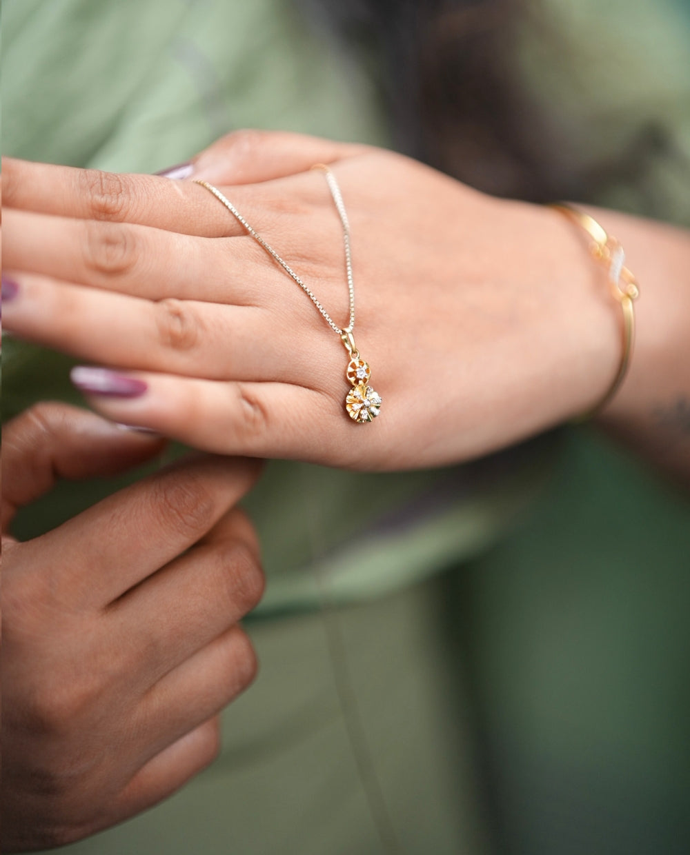 Flower Diamond Pendant