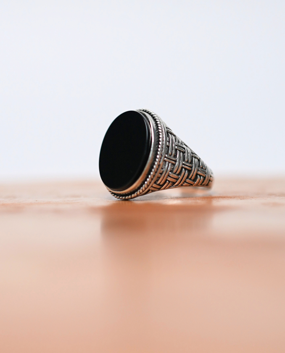 Gents Oval Shape Silver Rings