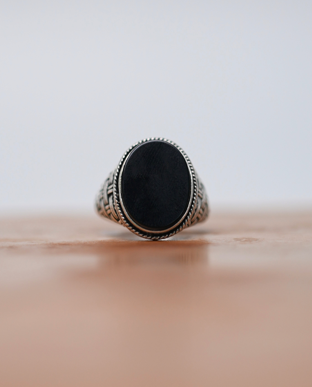 Gents Oval Shape Silver Rings