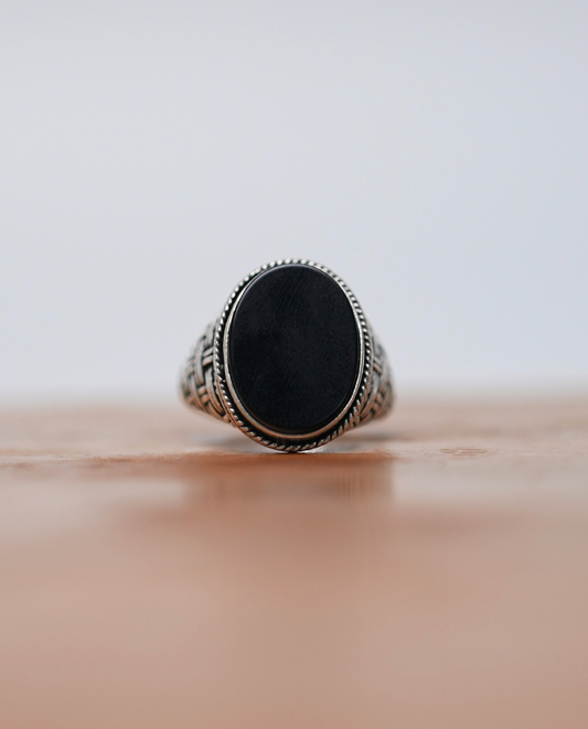 Gents Oval Shape Silver Rings