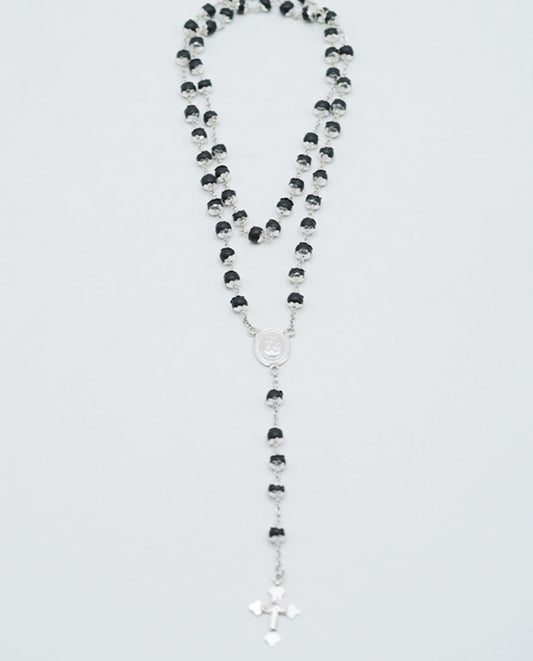 Original Silver Karungali Kontha Mala ( 6MM) (WITH CUP)-certified