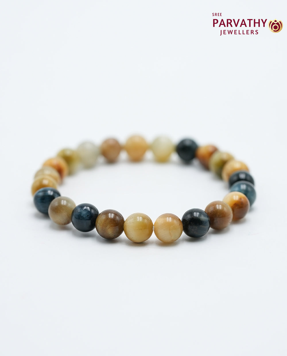 Tricolour Tiger Eye Crystal Bracelet-Confidence,Clarity
